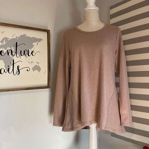 Chic Blush Long Sleeve Women's Top